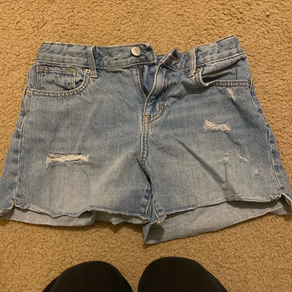 High Rise Denim Shortss